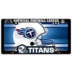 A Set Of Official License NFL National Football League License Frame and Team Logo License Plate - Tenessee Titans