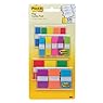 Post-it Flags Assorted Color Combo Pack, 320 Flags Total, 200 1-Inch Wide Flags and 120 .5-Inch Wide Flags, 4 On-The-Go Dispensers/Pack