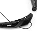 Bluetooth Headset Headphones Rymemo Newest Universal Wireless Music Earphones Stereo Earbuds Sports/running Magnetic Neckband Style for Cellphone,Black-Black