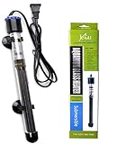 Submersible Aquarium Heater - Glass 300-watt, for Freshwater Aquarium and Saltwater Aquarium, 12 Month Guarantee, Jetsu's New Range of Aquarium Supplies