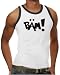 Bruce Lee - Comic Style Ringer / Kontrast Tank Top White/Black, M