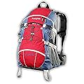 AspenSport AB04R02  - Zaino da trekking, 40 litri, Colore: Rosso