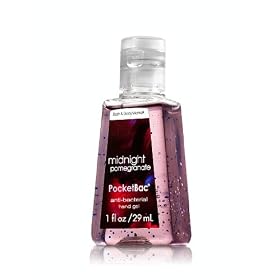 Bath and Body Works Signature Collection Midnight Pomegranate Pocketbac Deep Cleasing Hand Gel Anti Bacterial Handibac