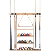 Minnesota Fats Cue and Ball Wall Rack (Oak Finish)