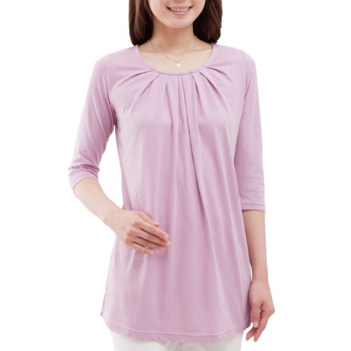 [ハルスマイル]haru smile フィールクール　タックチュニック7分袖