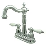 Kingston KB1491PL 4 Center Bar Faucet Chrome