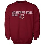 NCAA Mississippi State Bulldogs Youth Maroon Crew Sweatshirt