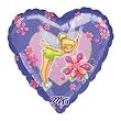Disney Tinkerbell Heart Shaped Mylar Balloon