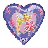 Disney Tinkerbell Heart Shaped Mylar Balloon