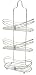 Aquatico Flat Base 3-Tier Shower Caddy, Satin