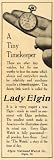 1908 Ad Lady Elgin Very Tiny Timekeeper Pocket Watch - Original Print Ad