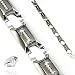 316L Stainless Steel CZ Stone Inlayed Gem Paved Bracelet - Length 8.66" (220mm) - Width 14mm