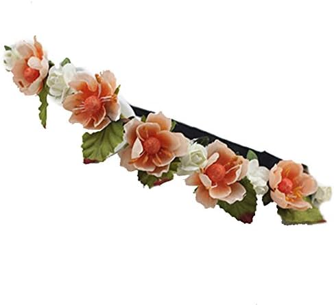 Lookcon Elegant Sweet Fashion All-match Sea Beach Flower Headwear( Orange)