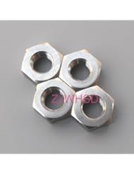 Sports: 4pcs M5 Titanium Ti Hex Nut / Pro Aerospace Grade for Bike Motorcycle Car Boat - YuKi