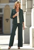Herringbone Pleat-Pocket Pantsuit