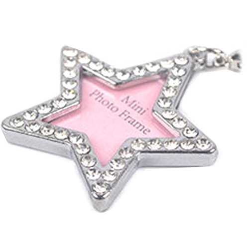 JJ Store Crystal Star Shaped Address Name Label Tag Pet Dog Cat Anti Lost ID Tags (Star)