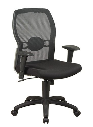 Office Star WORKSMART 599302 Screen Back Chair with Mesh Seat