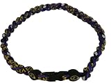Baltimore Ravens NFL Titanium 3 Rope Tornado / Twist Necklace Black & Purple 18 Inches *2012-2013 Style*