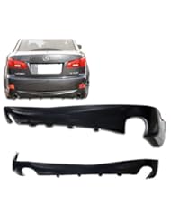 Automotive Parts and Accessories: 06-11 Lexus IS250 IS350 Black Add-On Poly-Urethane Rear Bumper Lip Spoiler Bodykit - IKON MOTORSPORTS