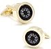 Gold Working Compass Cufflinks Cuff Links new