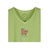 Life Is Good Inc. Women's Crusher Vee Chillin' Cat Tee
