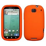 Orange Silicone Case / Skin / Cover for Motorola Bravo / MB520