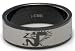Blackline Tribal Man Design Stainless Steel Ring by BodyPUNKS (RBS-025)