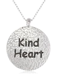 Shameless Jewelry "Naughty Nice" Kind Heart-Cruel Intentions Pendant Necklace, 15"