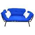 Mali Blue and White Flex Futon