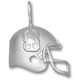 Stanford University S Helmet Pendant (Silver)