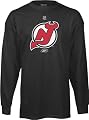 New Jersey Devils -Black- Primary Logo Long Sleeve T-Shirt