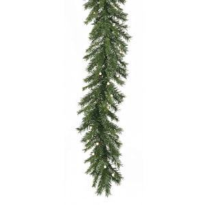 6' x 12 Pre-Lit LED Battery Operated Wisconsin Christmas Garland - Clear Lights by Vickerman