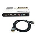 VGA+Component Video Ypbpr+3.5mm Audio to HDMI Converter Box Adapter Switcher for PC Laptop DVD STB PS2 XBOX 360 w/2pcs HDMI M to M cable