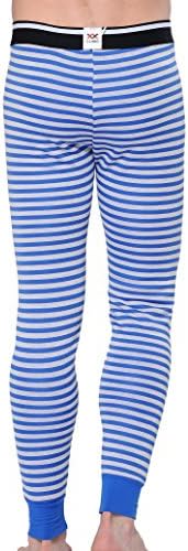 Warm Base Layer Pants Long Fleece Lined Blue (L) KL-2