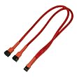Nanoxia 3-Pin Molex Y-Kabel 30 cm Adapter rot