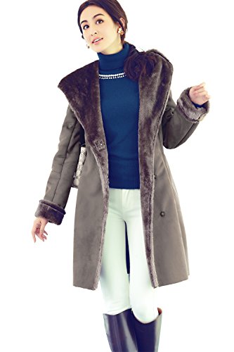 RUIRUE BOUTIQUE(ルイ・ルエ・ブティック) あったかフェイクムートンコート「K366」 レディース