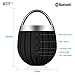GJT®LP-03 Waterproof Wireless Bluetooth Shower Speakers IPX6 Water Resistant,Bathroom,Pool,Boat,Car,Outdoor Speakers,Rechargable Battery Support TF card and Aux-in Function(BLACK)