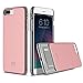 DesignSkin Slider Slim S2 Dual PC Layer Wallet Case with Card Slot for iPhone 7 Plus - Rose Gold
