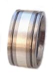 Titanium Ring Flat 4mm Silver Inlay with Two V Grooves, Smooth Edges Ring #24. Please provide size, width and finish at checkout. 41l18ngqHoL. SL160 Titanium Ring Flat 4mm Silver Inlay with Two V Grooves, Smooth Edges Ring #24. Please provide size, width and finish at checkout.