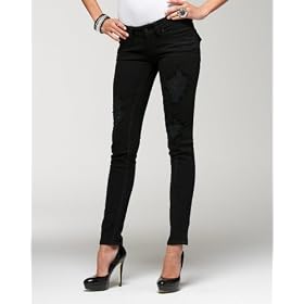 bebe Rhinestone Back Pocket Skinny Jean bebe Rhinestone Back Pocket Skinny Jean