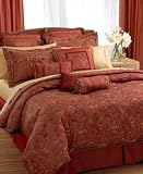 Waterford Ballyshannon 12 by 12-Inch Pillow, Ruby