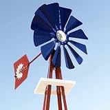 9' Red, White & Blue Backyard Windmill