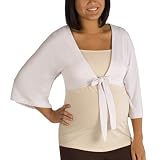 Liz Lange for Target Cropped Tie-Front Cardigan - White