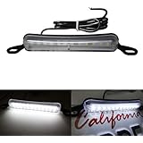 iJDMTOY&reg; Universal Fit Xenon White 12-SMD License Frame Mounting LED License Plate Lamp For Any 12V Car SUV Truck Van RV
