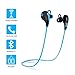 Cablex Bluetooth Headphones V4.1 Wireless Sports Stereo Earbuds In-ear Noise Cancelling Sweat proof Headset Earphones with Microphone for iPhone iPad iPod Samsung and Android Devices (Blue)