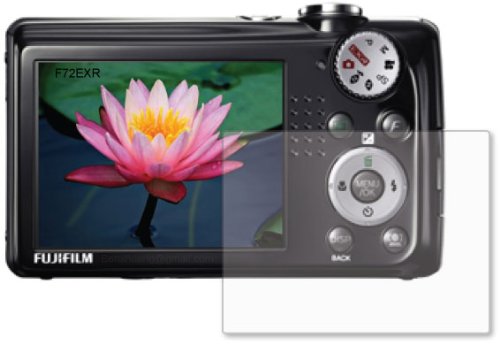 2x Fujifilm Fuji FinePix F75EXR F72EXR F70EXR F75 F72 F70 EXR Digital Camera Premium Clear LCD Screen Protector, no cutting is required! Exact fit and satisfaction guaranteed!