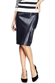 Autograph Leather Pencil Skirt