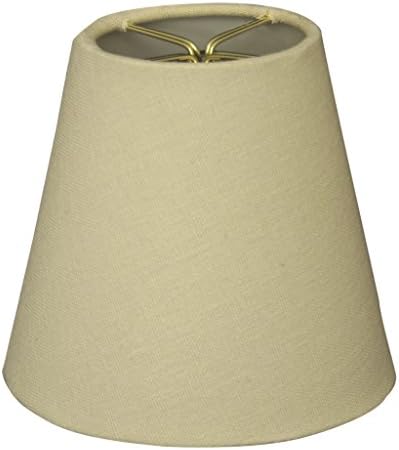 (6 Pack) Royal Designs 5" Linen Beige Chandelier Lamp Shade, 3 x 5 x 4.5 (CS-924-5LNBG-6)