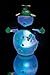 Irish Snowman - LED Lighted Glass Snowman with Painted Shamrocks - Colorful Snowman - Irish Decoration - Irish Gift - Snowman