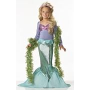 Child Medium (8-10) - Cute Little Mermaid Costume (Boa not included) - See Size Details